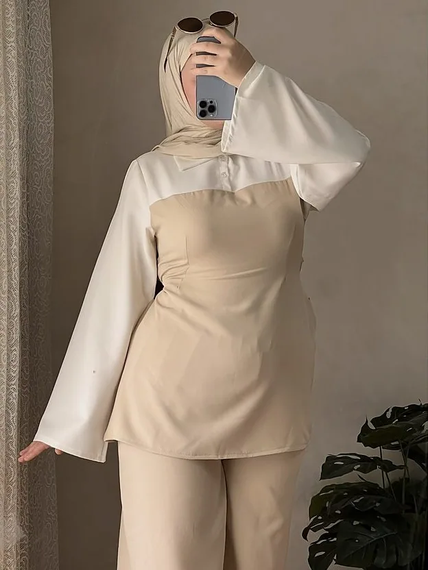 Ensemble CHEMISE — Beige